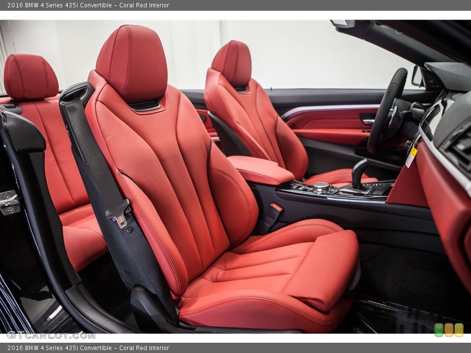 Coral Red Interior Photo for the 2016 BMW 4 Series 435i Convertible #114426721