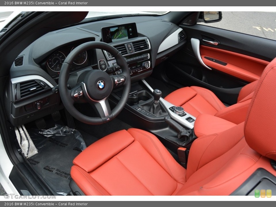 Coral Red Interior Photo for the 2016 BMW M235i Convertible #114428785