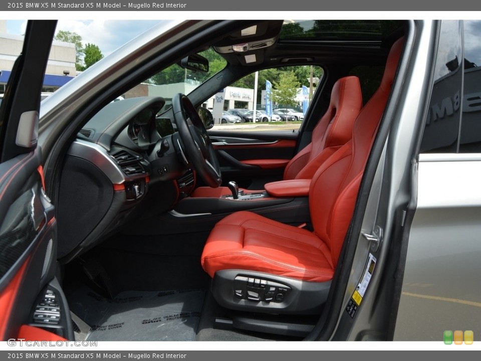 Mugello Red Interior Front Seat for the 2015 BMW X5 M  #114429550