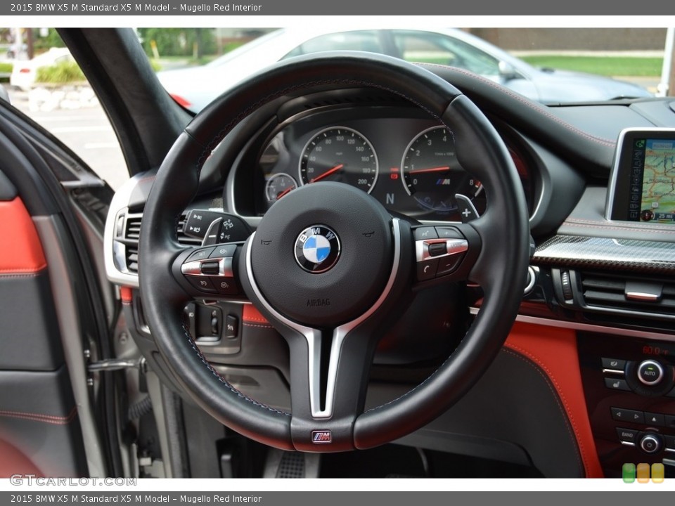 Mugello Red Interior Steering Wheel for the 2015 BMW X5 M  #114429717