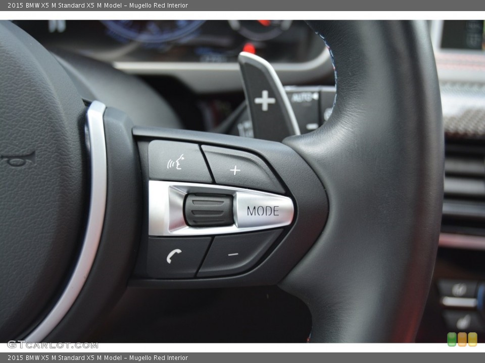 Mugello Red Interior Controls for the 2015 BMW X5 M  #114429757