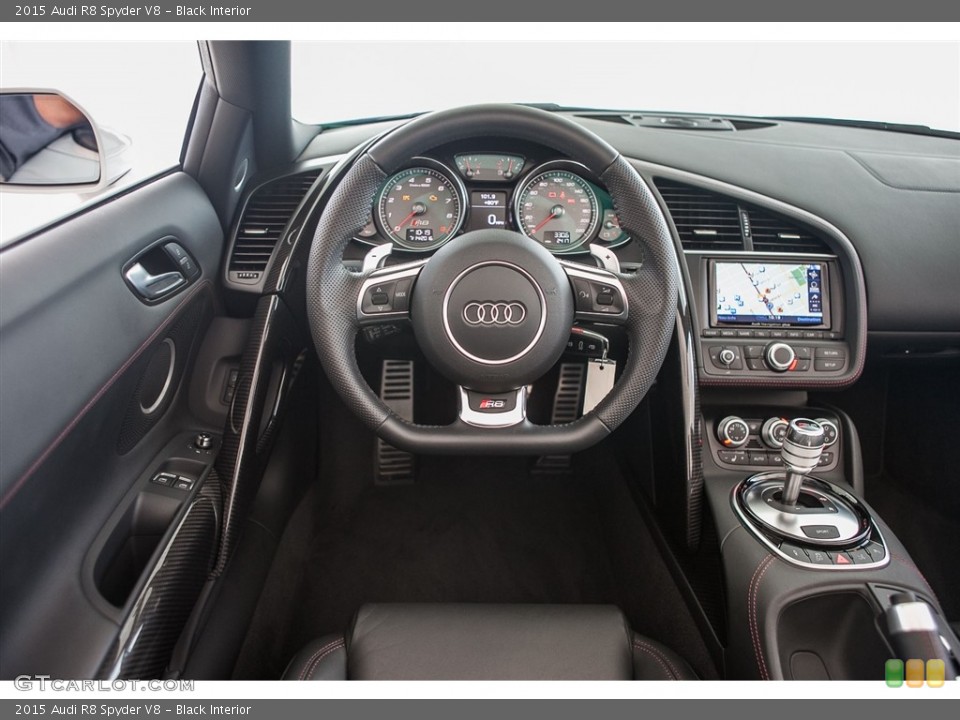Black Interior Dashboard for the 2015 Audi R8 Spyder V8 #114433819