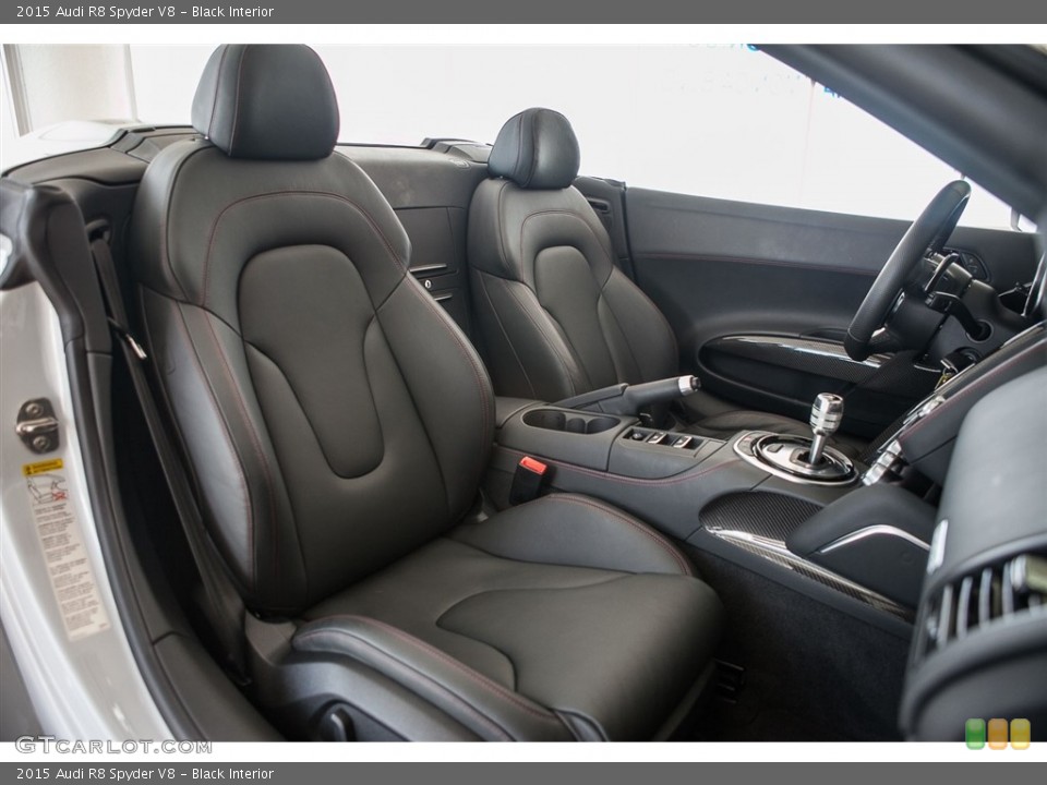 Black Interior Front Seat for the 2015 Audi R8 Spyder V8 #114434335