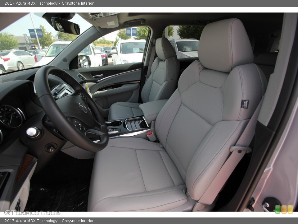 Graystone Interior Front Seat for the 2017 Acura MDX Technology #114454555