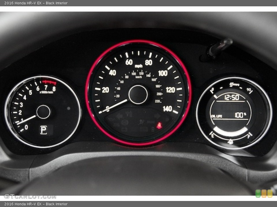 Black Interior Gauges for the 2016 Honda HR-V EX #114455203
