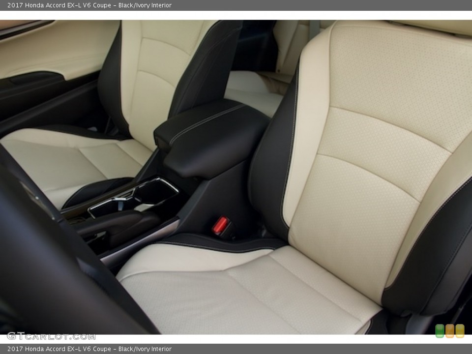 Black/Ivory Interior Rear Seat for the 2017 Honda Accord EX-L V6 Coupe #114459478