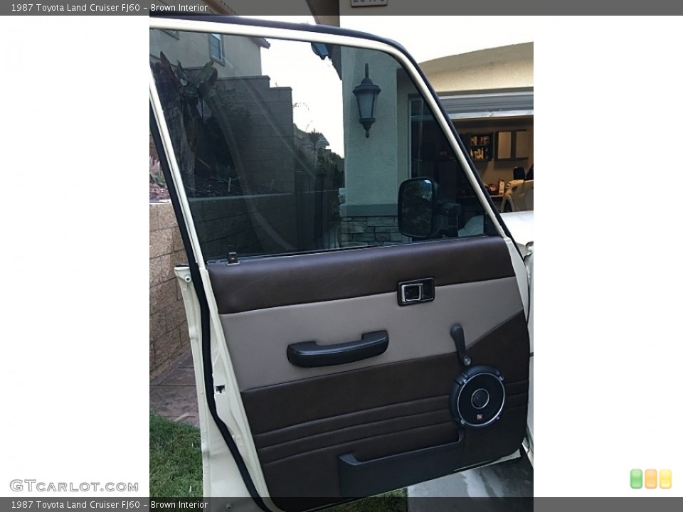 Brown Interior Door Panel for the 1987 Toyota Land Cruiser FJ60 #114498369