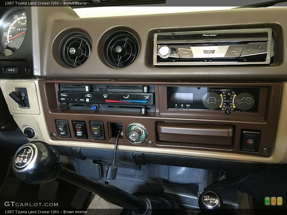 Brown Interior Controls for the 1987 Toyota Land Cruiser FJ60 #114498654