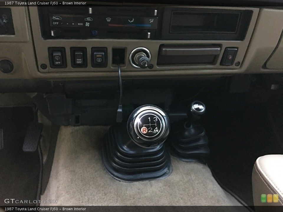Brown Interior Transmission for the 1987 Toyota Land Cruiser FJ60 #114498981