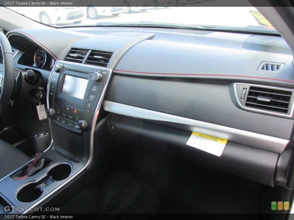 Black Interior Dashboard for the 2017 Toyota Camry SE #114509076