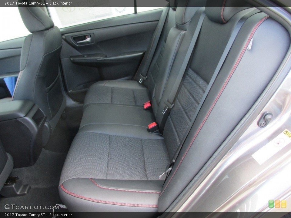 Black Interior Rear Seat for the 2017 Toyota Camry SE #114509766