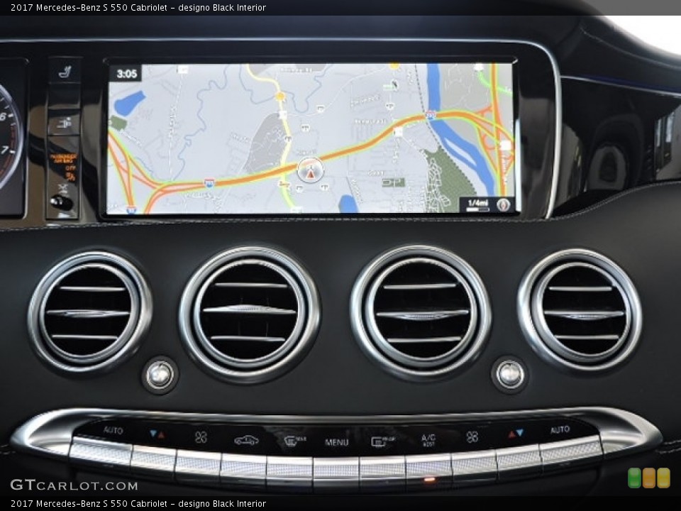 designo Black Interior Navigation for the 2017 Mercedes-Benz S 550 Cabriolet #114527559