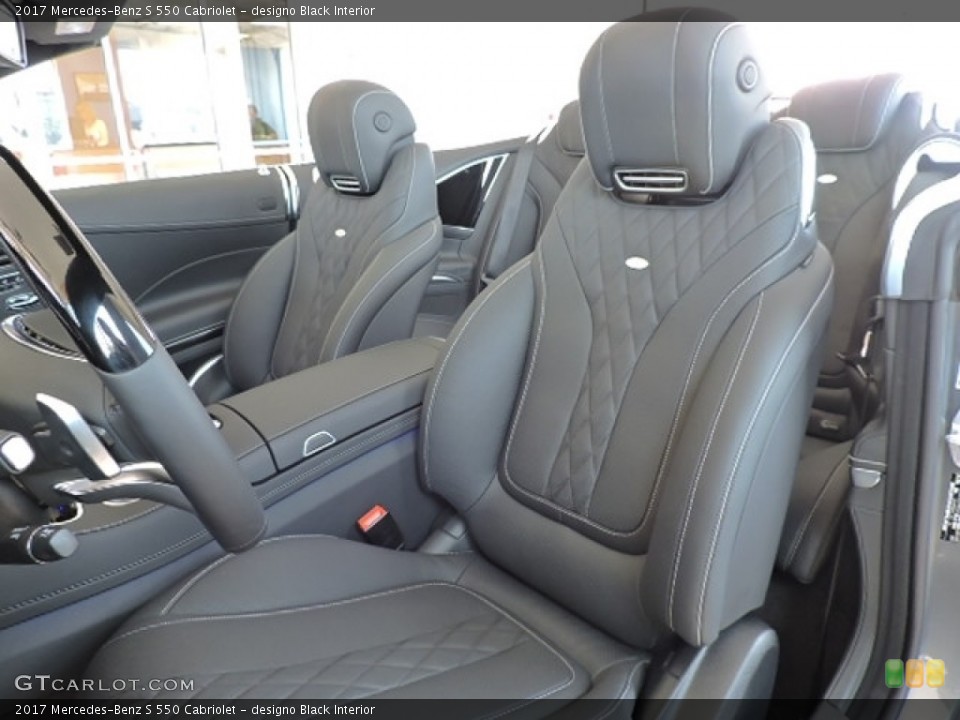 designo Black Interior Photo for the 2017 Mercedes-Benz S 550 Cabriolet #114527628
