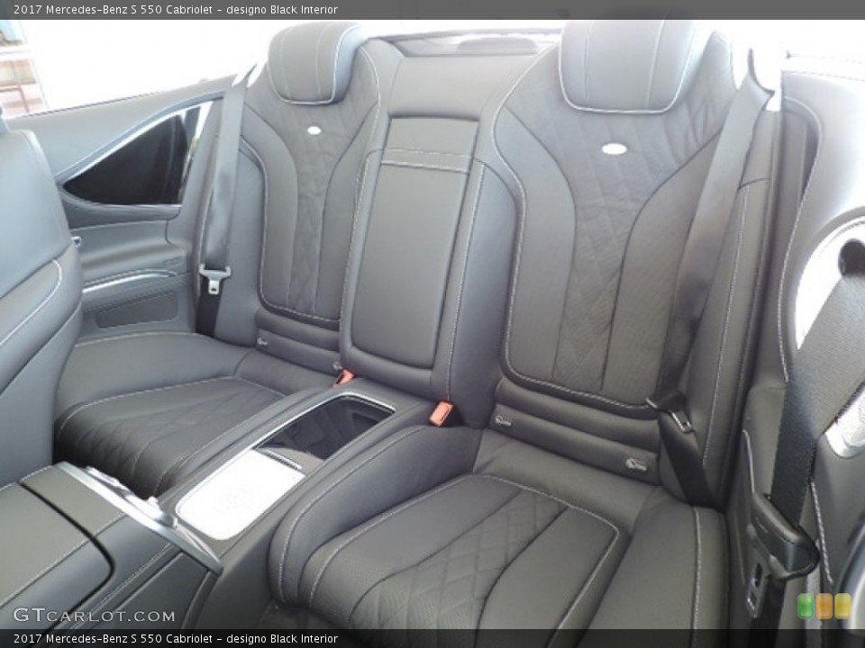 designo Black Interior Rear Seat for the 2017 Mercedes-Benz S 550 Cabriolet #114527669