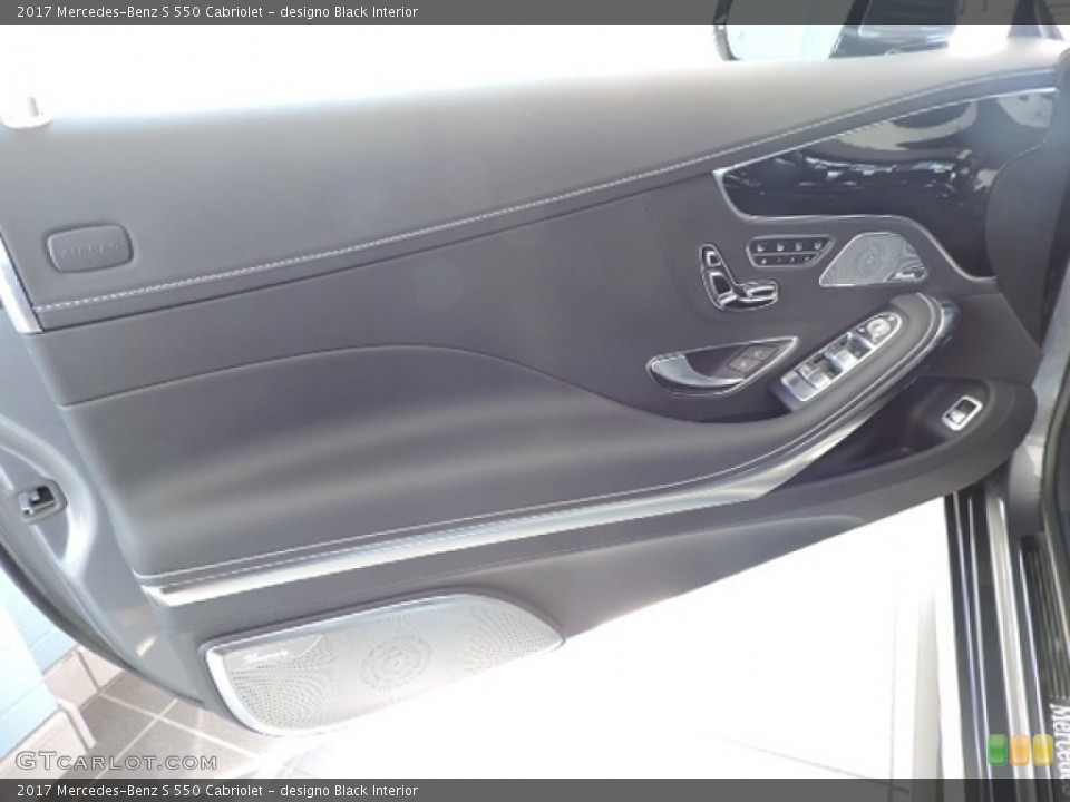 designo Black Interior Door Panel for the 2017 Mercedes-Benz S 550 Cabriolet #114527694