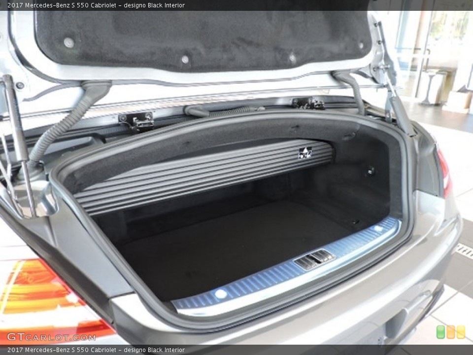 designo Black Interior Trunk for the 2017 Mercedes-Benz S 550 Cabriolet #114527715