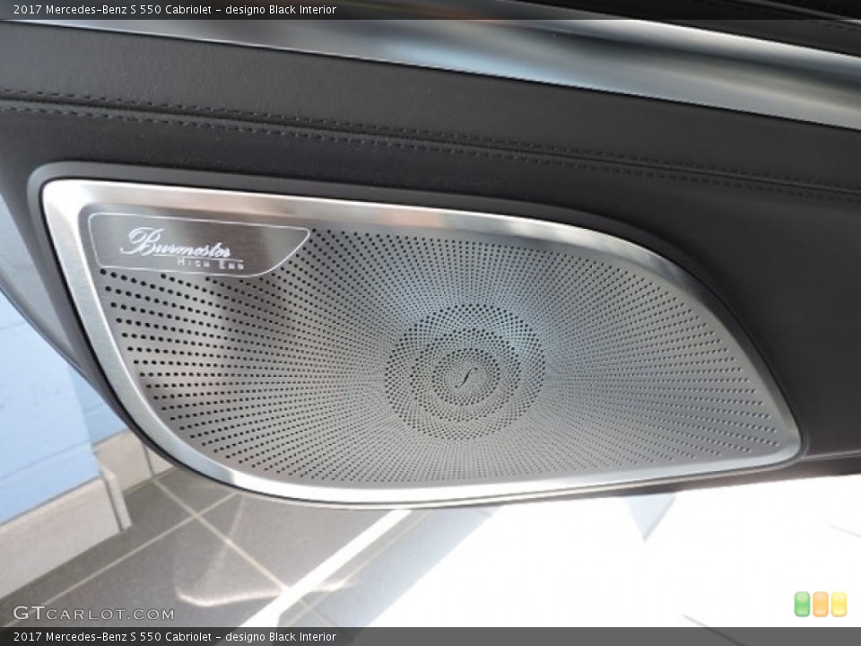 designo Black Interior Audio System for the 2017 Mercedes-Benz S 550 Cabriolet #114527739
