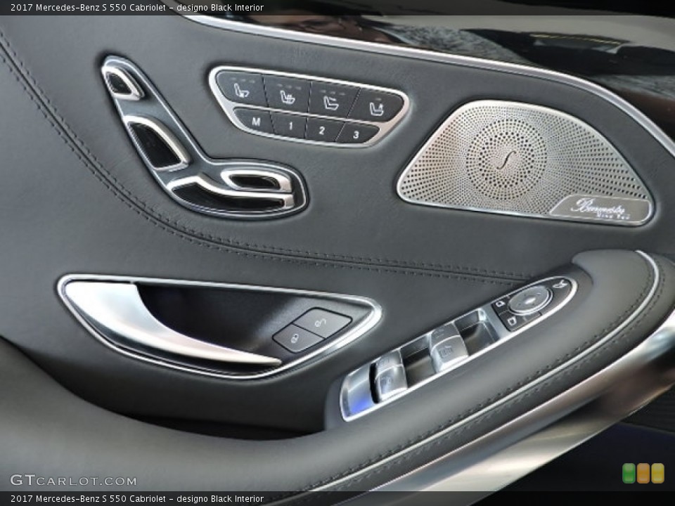 designo Black Interior Controls for the 2017 Mercedes-Benz S 550 Cabriolet #114527763