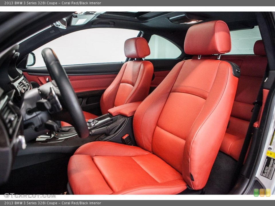 Coral Red/Black Interior Photo for the 2013 BMW 3 Series 328i Coupe #114533994