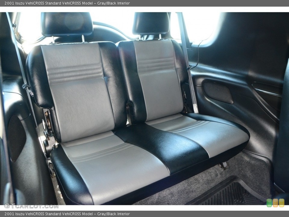 Gray/Black Interior Rear Seat for the 2001 Isuzu VehiCROSS  #114550553