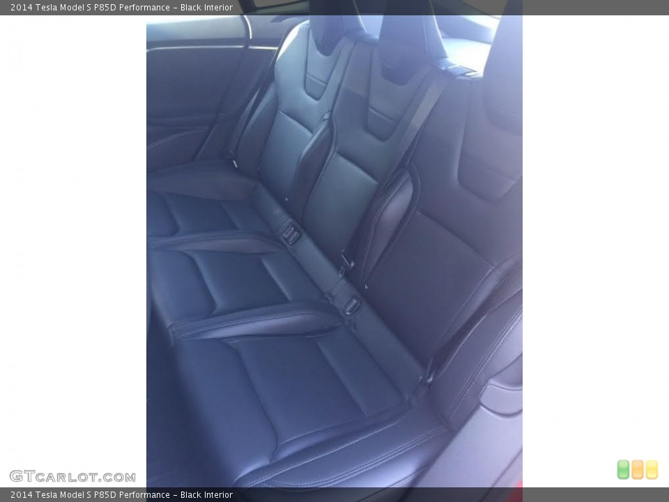 Black Interior Rear Seat for the 2014 Tesla Model S P85D Performance #114561017