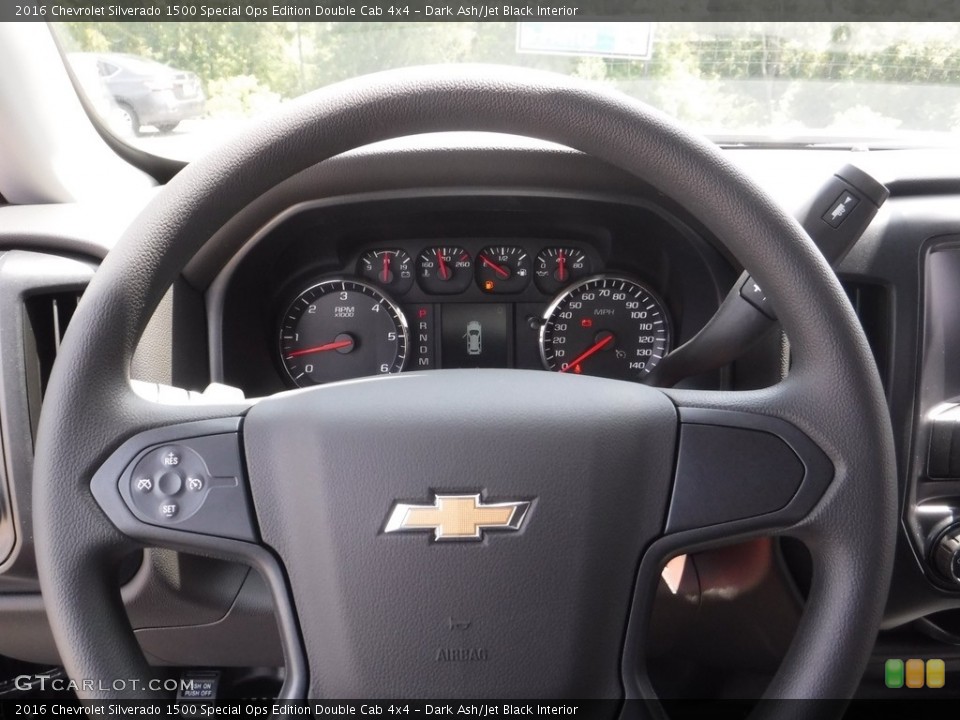 Dark Ash/Jet Black Interior Steering Wheel for the 2016 Chevrolet Silverado 1500 Special Ops Edition Double Cab 4x4 #114563225