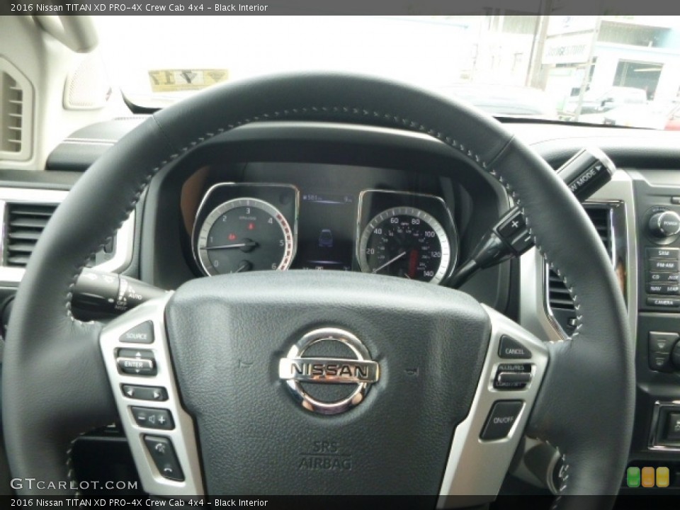 Black Interior Steering Wheel for the 2016 Nissan TITAN XD PRO-4X Crew Cab 4x4 #114591519