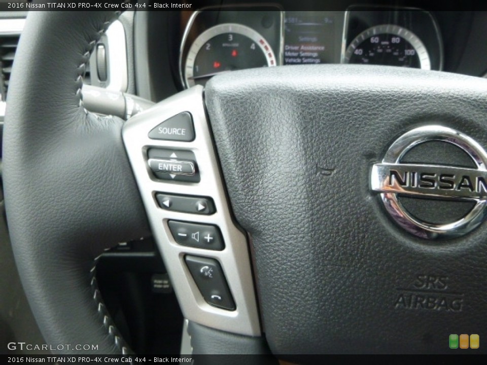 Black Interior Controls for the 2016 Nissan TITAN XD PRO-4X Crew Cab 4x4 #114591597