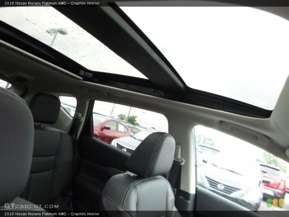 Graphite Interior Sunroof for the 2016 Nissan Murano Platinum AWD #114592011