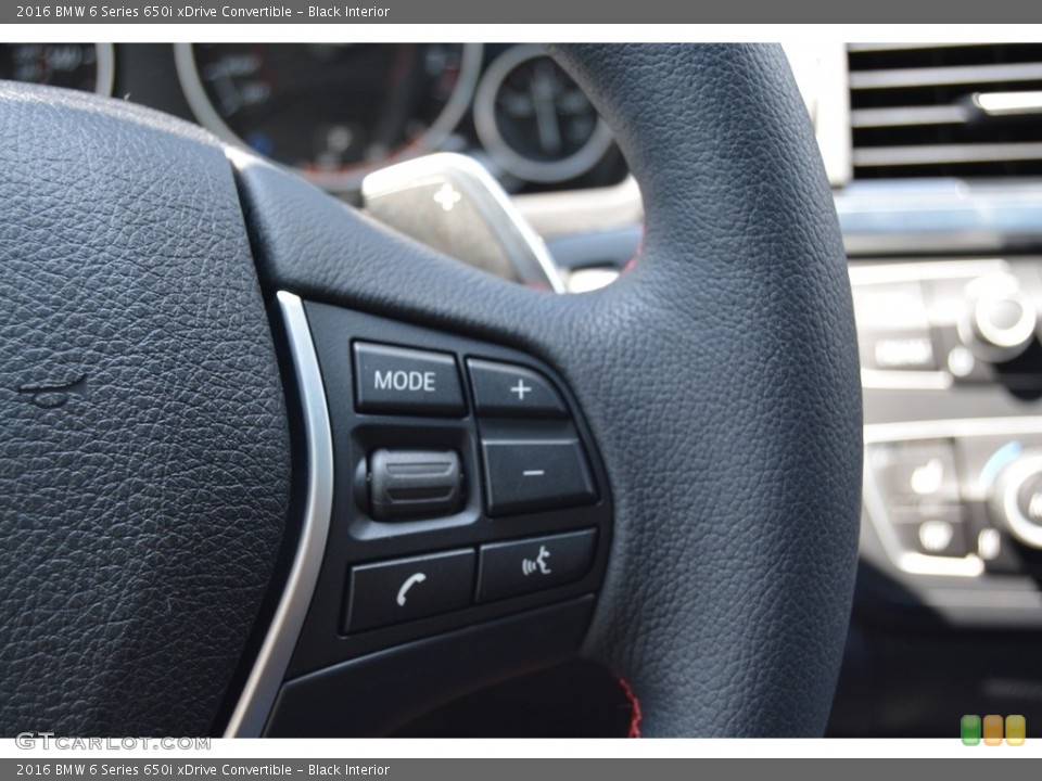Black Interior Controls for the 2016 BMW 6 Series 650i xDrive Convertible #114596355