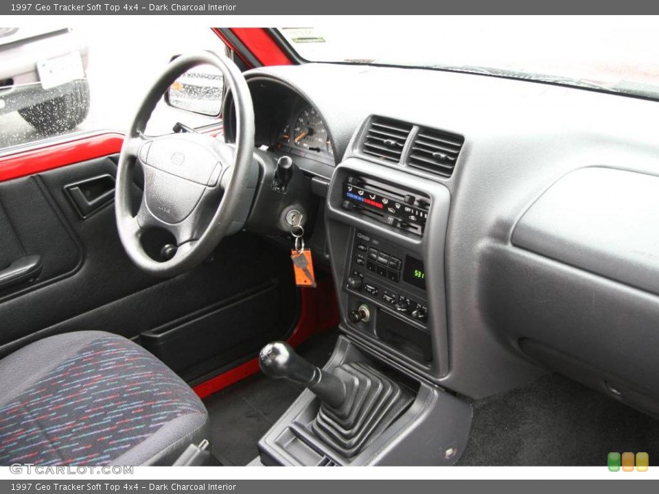 Dark Charcoal Interior Dashboard for the 1997 Geo Tracker Soft Top 4x4 #11462086