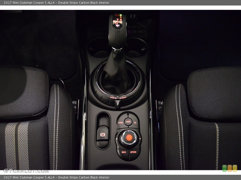 Double Stripe Carbon Black Interior Transmission for the 2017 Mini Clubman Cooper S ALL4 #114637023