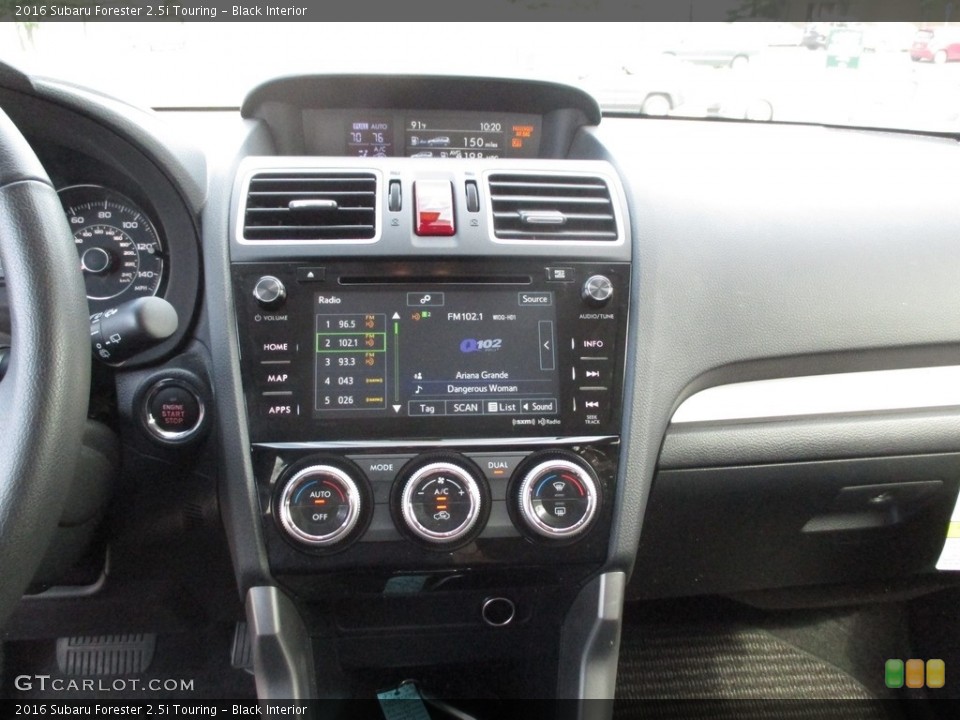 Black Interior Controls for the 2016 Subaru Forester 2.5i Touring #114641661