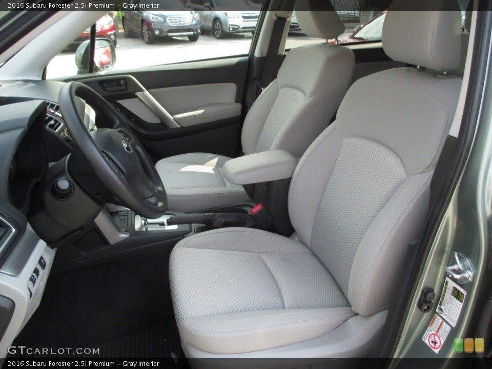 Gray Interior Front Seat for the 2016 Subaru Forester 2.5i Premium #114643134