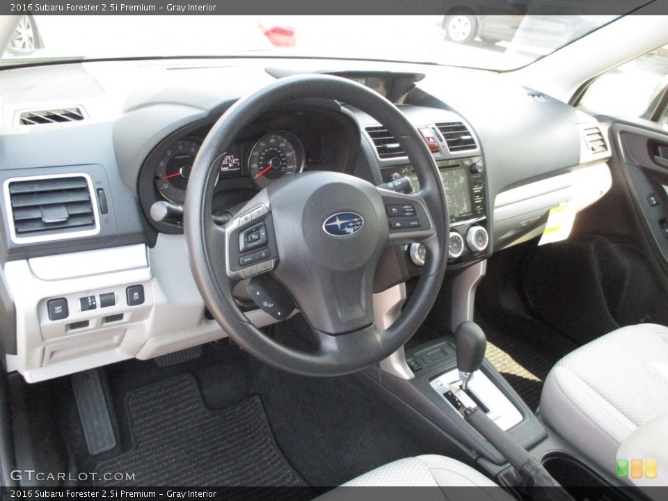 Gray Interior Dashboard for the 2016 Subaru Forester 2.5i Premium #114643146