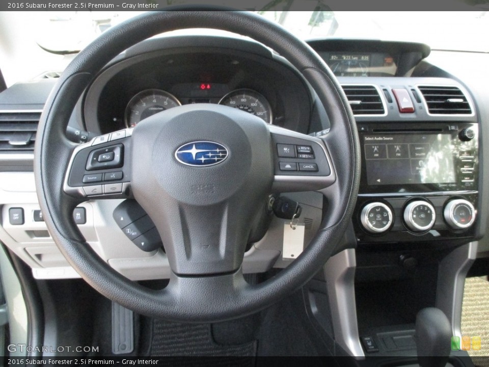 Gray Interior Steering Wheel for the 2016 Subaru Forester 2.5i Premium #114643161