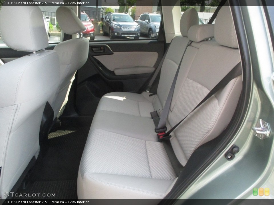 Gray Interior Rear Seat for the 2016 Subaru Forester 2.5i Premium #114643263
