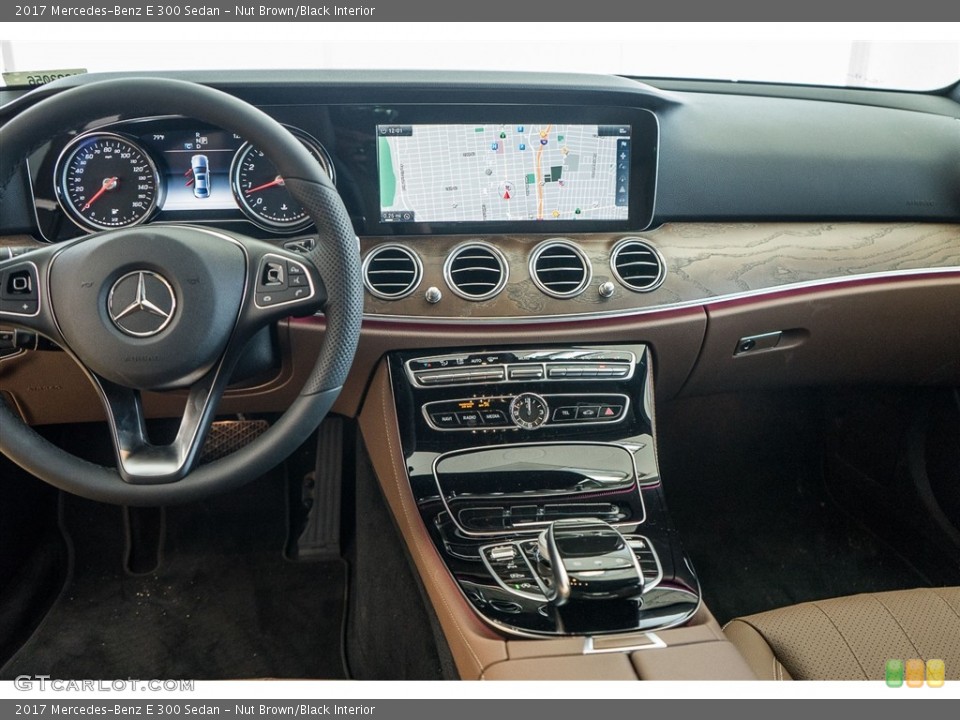 Nut Brown/Black Interior Dashboard for the 2017 Mercedes-Benz E 300 Sedan #114653836