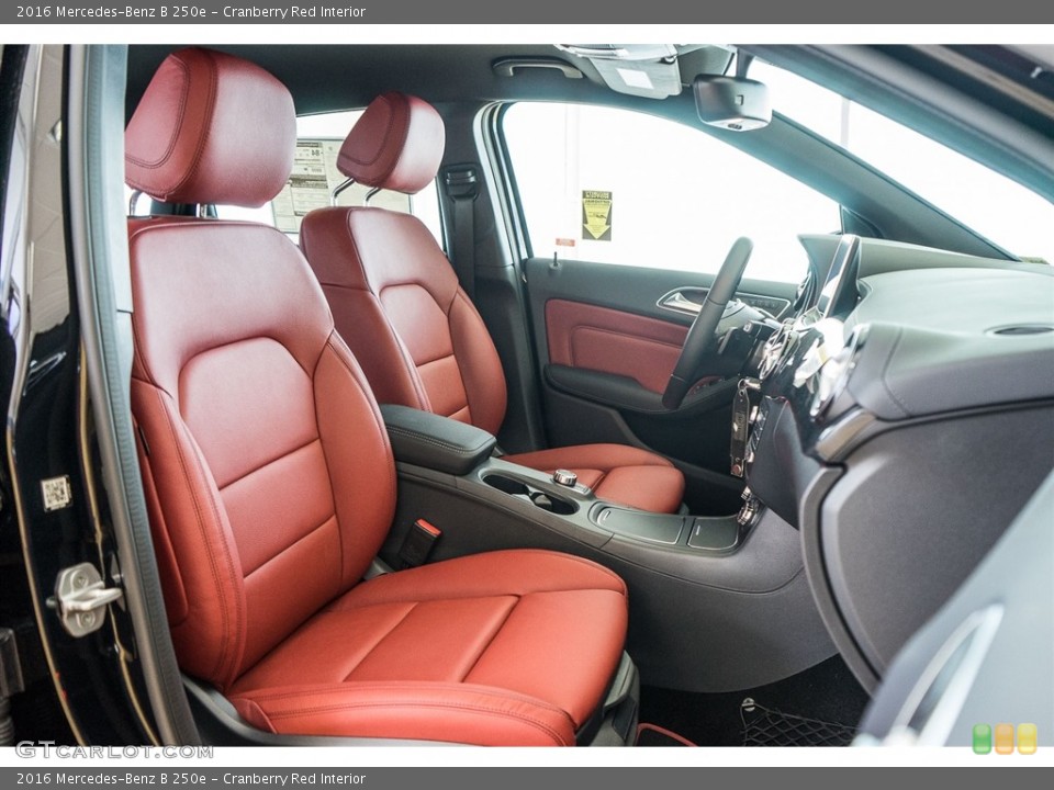 Cranberry Red Interior Photo for the 2016 Mercedes-Benz B 250e #114654946