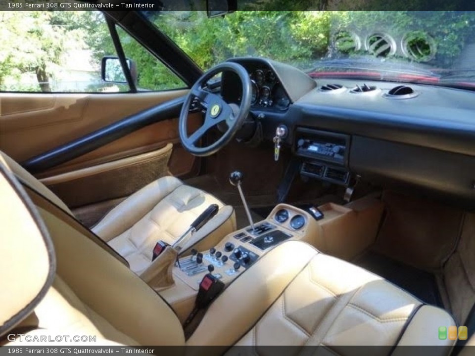 Tan 1985 Ferrari 308 Interiors