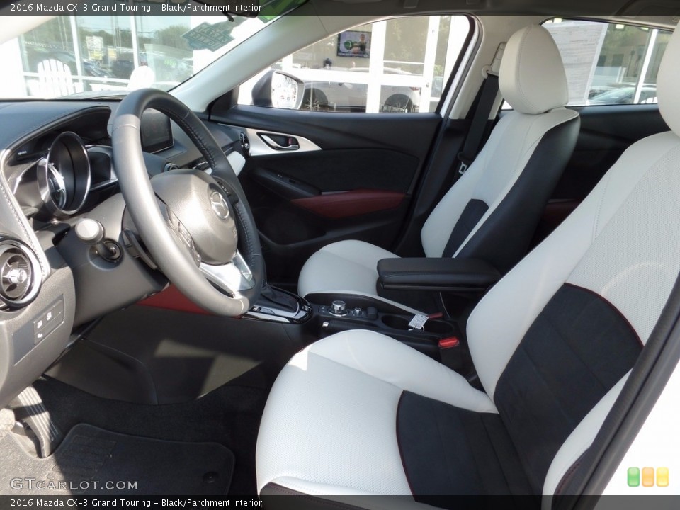 Black/Parchment Interior Front Seat for the 2016 Mazda CX-3 Grand Touring #114675922