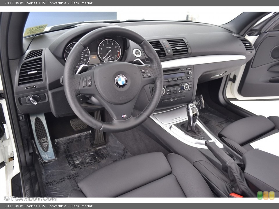 Black Interior Prime Interior for the 2013 BMW 1 Series 135i Convertible #114680686