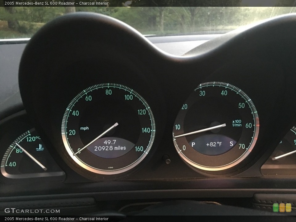 Charcoal Interior Gauges for the 2005 Mercedes-Benz SL 600 Roadster #114695557