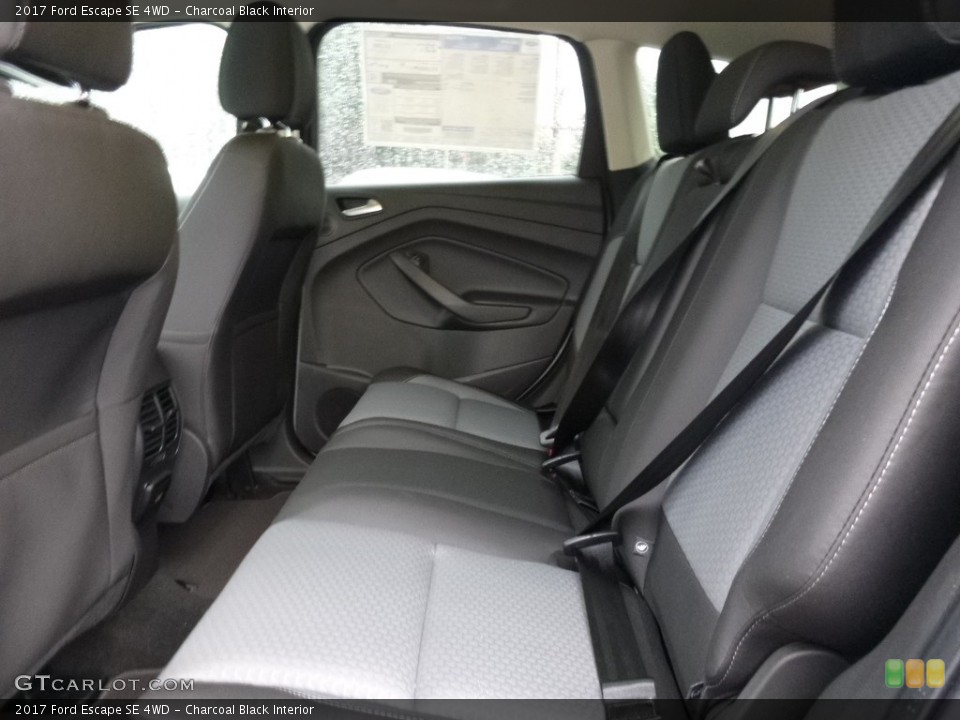 Charcoal Black Interior Rear Seat for the 2017 Ford Escape SE 4WD #114703564