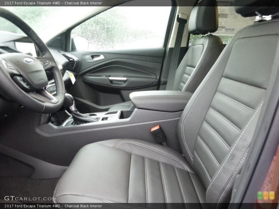 Charcoal Black Interior Photo for the 2017 Ford Escape Titanium 4WD #114703606