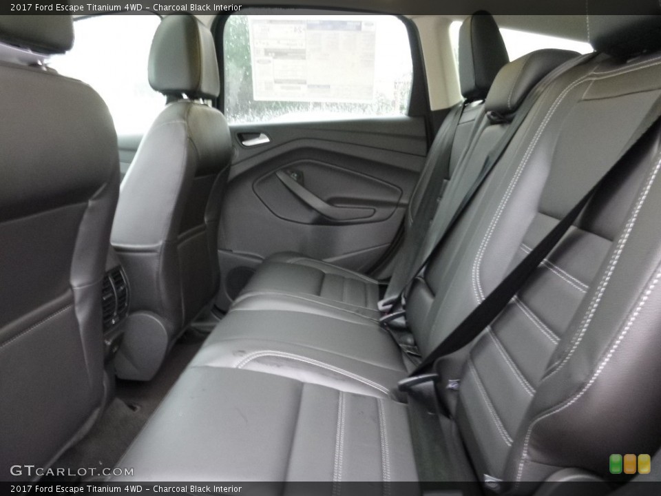 Charcoal Black Interior Rear Seat for the 2017 Ford Escape Titanium 4WD #114703609