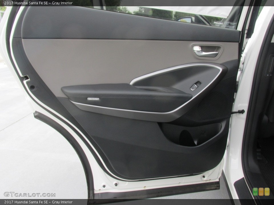 Gray Interior Door Panel for the 2017 Hyundai Santa Fe SE #114707599