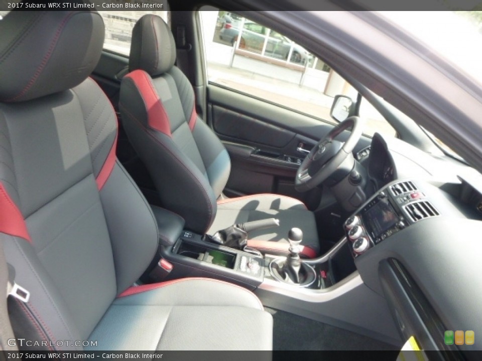 Carbon Black Interior Front Seat for the 2017 Subaru WRX STI Limited #114714307