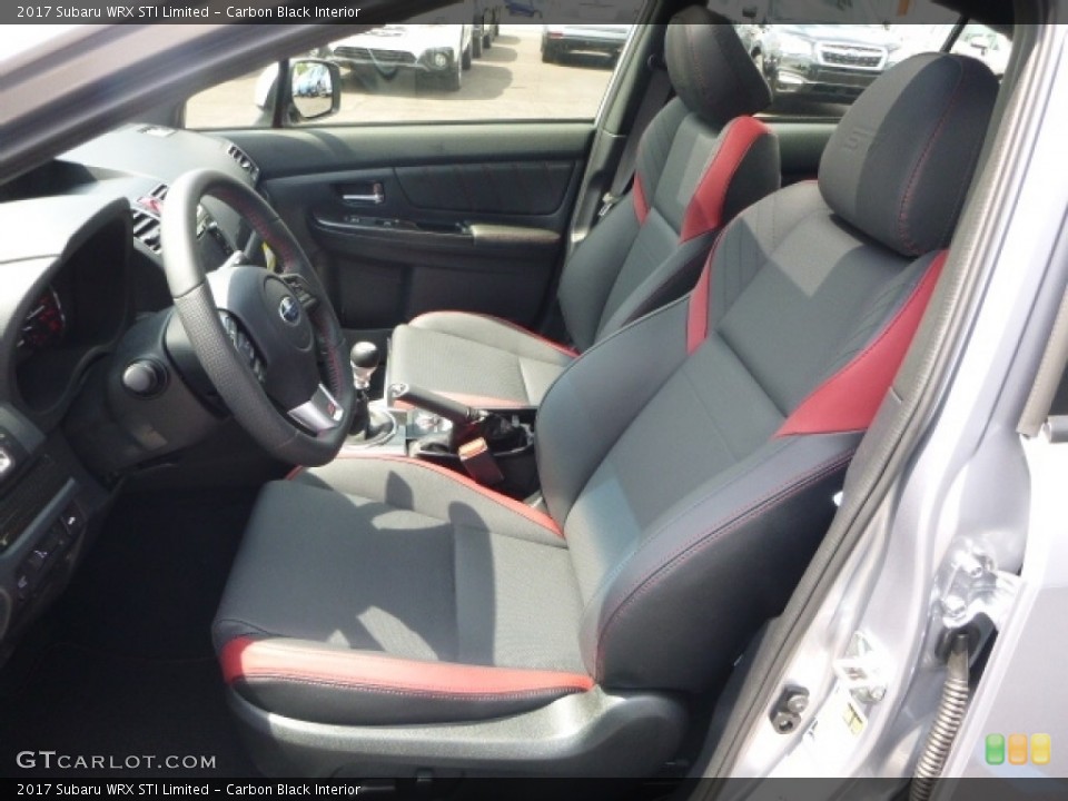 Carbon Black Interior Front Seat for the 2017 Subaru WRX STI Limited #114714340