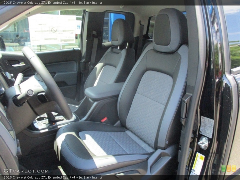 Jet Black Interior Front Seat for the 2016 Chevrolet Colorado Z71 Extended Cab 4x4 #114717294